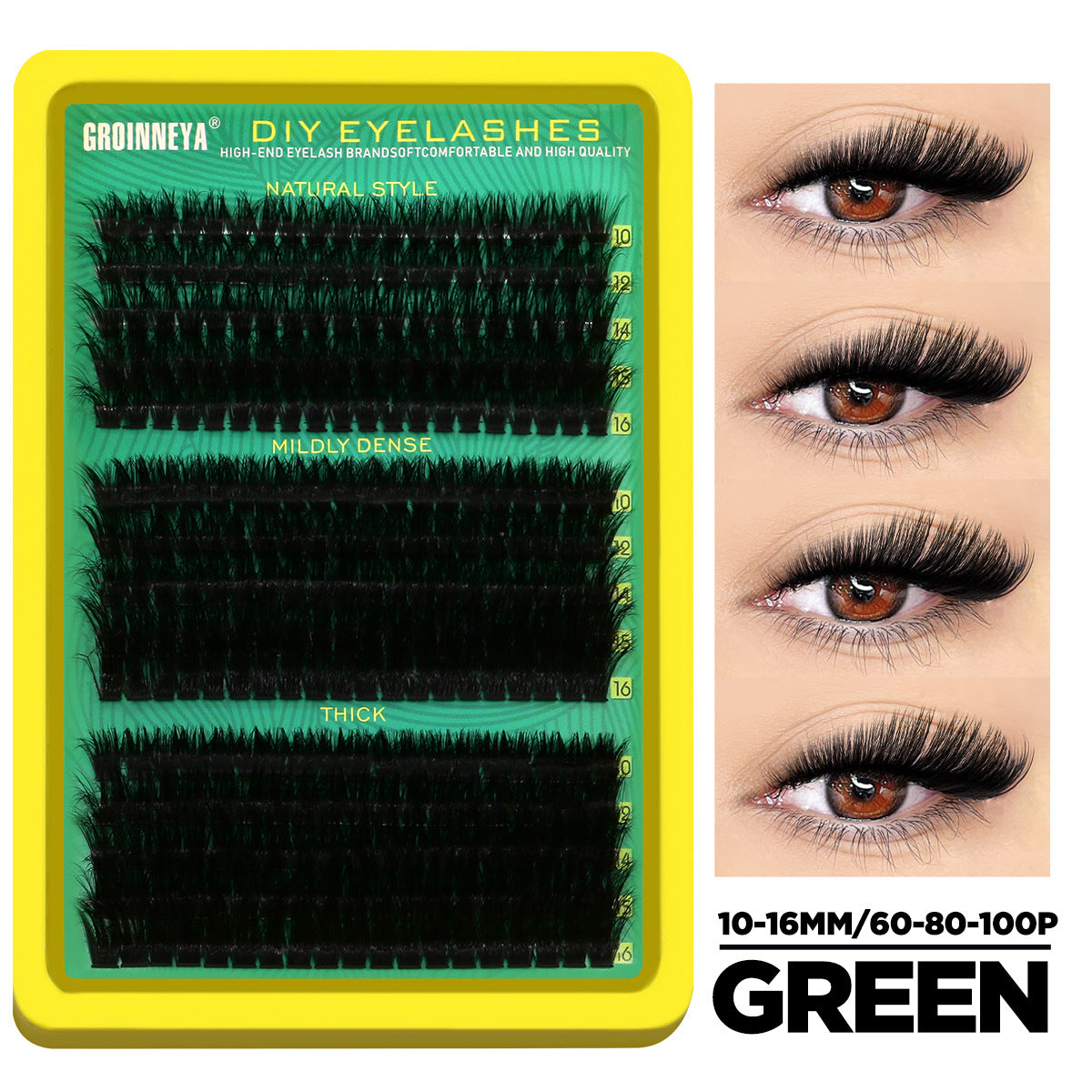 Segmented False Eyelashes Natural Look