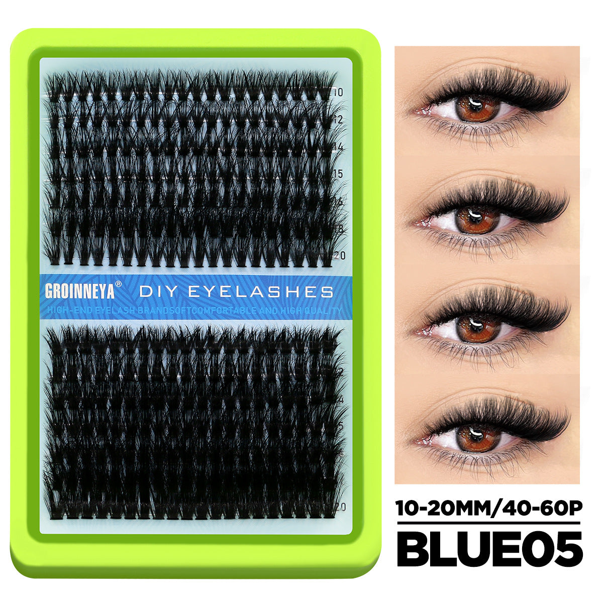 Segmented False Eyelashes Natural Look