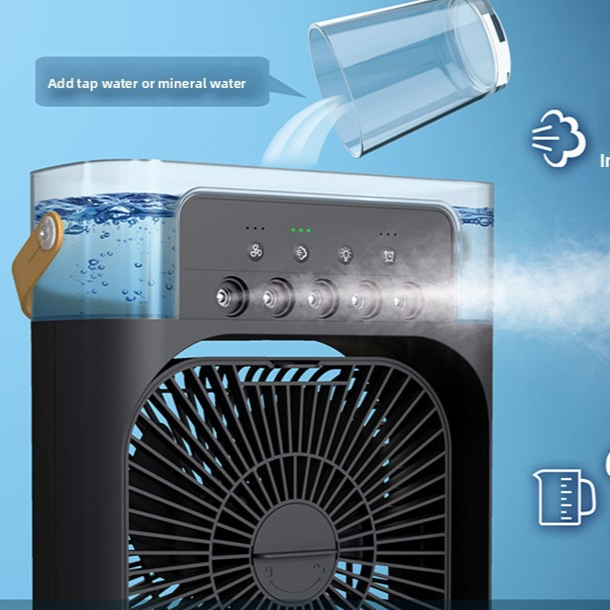 Portable USB Desktop Fan with Humidifier